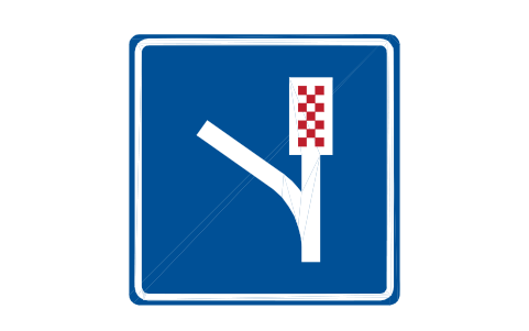 Preview of the G-19.1 Escape lane symbol, block RSG_G_19_1