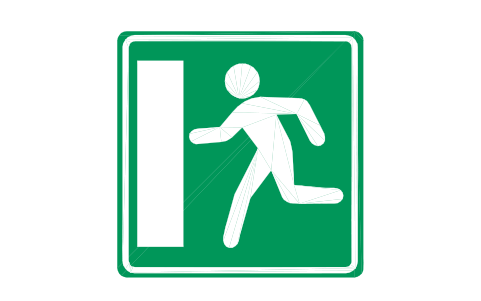 Preview of the G-23.1 Emergency exit symbol, block RSG_G_23_1
