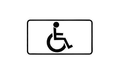 Preview of the H-07.1 Disabled persons panel symbol, block RSG_H_07_1