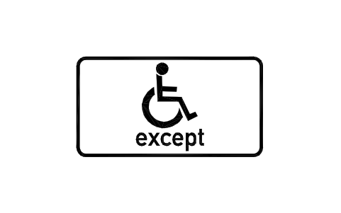 Preview of the H-07.2 Disabled persons 2 symbol, block RSG_H_07_2