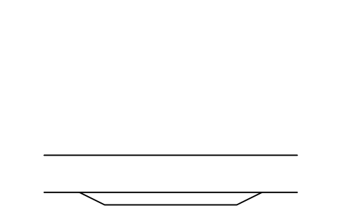 Preview of the Bus bay, 36 m symbol, block RDT_BUS_BAY