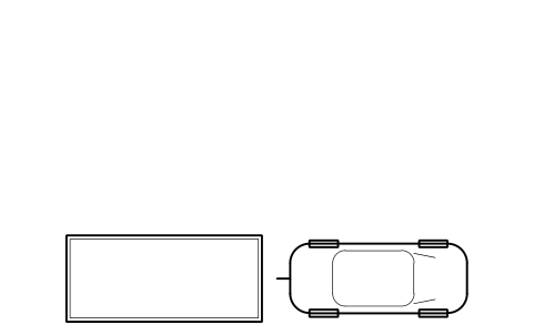 Preview of the Car and caravan symbol, block RDT_CAR_TRAILER