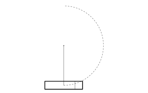 Preview of the Design vehicle, bus 12 m symbol, block RDT_DESIGN_BUS