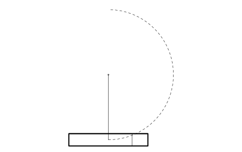 Preview of the Design vehicle, semi-trailer 15 m symbol, block RDT_DESIGN_WB15