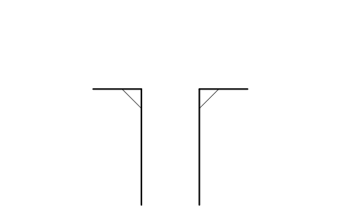 Preview of the Vehicle crossing, 3 m symbol, block RDT_DRIVEWAY