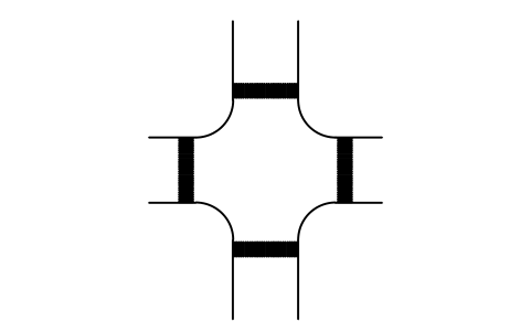Preview of the Signal junction, crosswalks symbol, block RDT_JN_SIGNAL