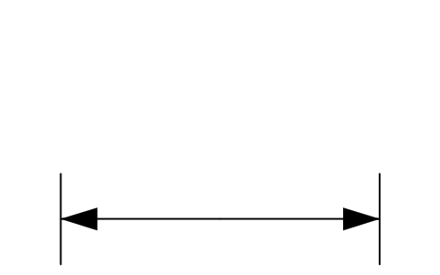 Preview of the Lane width dimension symbol, block RDT_LK_LANE_WIDTH