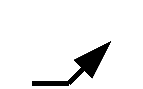 Preview of the Lane arrow, left symbol, block RDT_MK_ARROW_LEFT