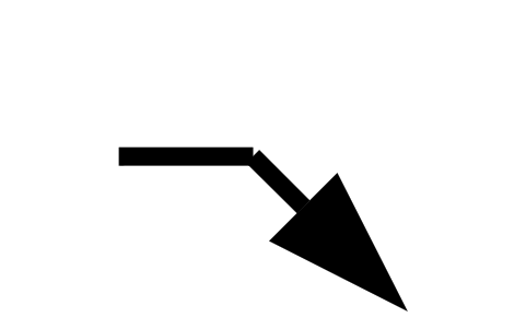 Preview of the Lane arrow, right symbol, block RDT_MK_ARROW_RIGHT