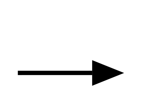 Preview of the Lane arrow, straight symbol, block RDT_MK_ARROW_STRAIGHT
