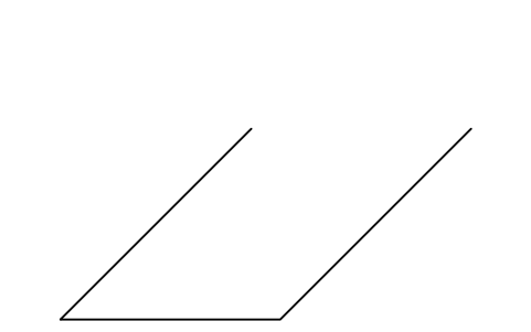 Preview of the Parking bay, 45 degree symbol, block RDT_MK_BAY_45