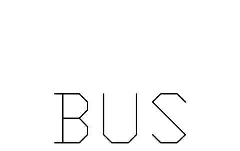 Preview of the Bus lane legend symbol, block RDT_MK_BUS_LANE