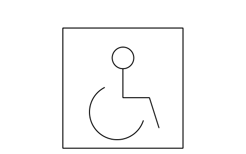 Preview of the Disabled parking symbol symbol, block RDT_MK_DISABLED