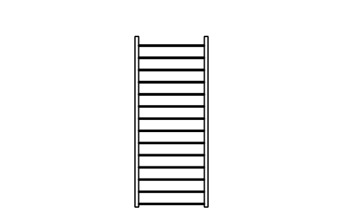 Preview of the Crosswalk, ladder type, 3 m symbol, block RDT_MK_LADDER