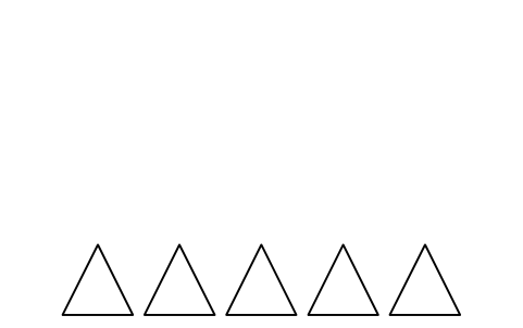 Preview of the Give way triangles, 3.5 m lane symbol, block RDT_MK_SHARK_TEETH