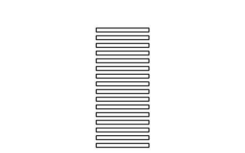 Preview of the Zebra crossing, 7 m road symbol, block RDT_MK_ZEBRA_ROAD