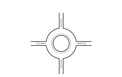 Preview of the Roundabout, compact, 30 m symbol, block RDT_RAB_COMPACT