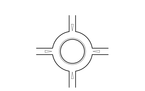 Preview of the Roundabout, 2 lane, 50 m symbol, block RDT_RAB_LARGE