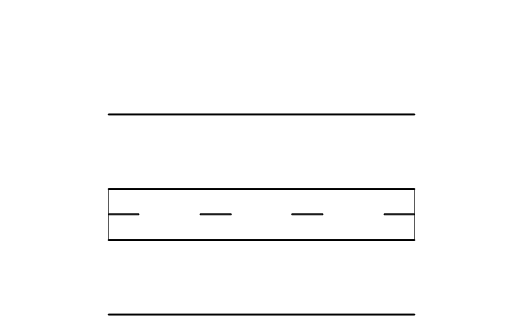 Preview of the Dual carriageway, 2 x 7.3 m symbol, block RDT_ROAD_DUAL
