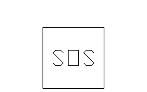 Preview of the Emergency call post symbol, block RDT_SF_SOS_PHONE