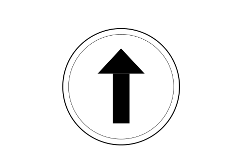 Preview of the Ahead only sign symbol, block RDT_SIGN_AHEAD_ONLY