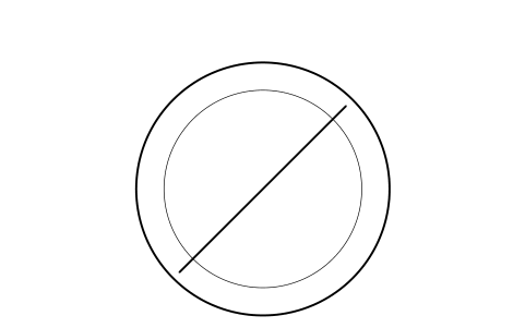 Preview of the No parking sign symbol, block RDT_SIGN_NO_PARKING