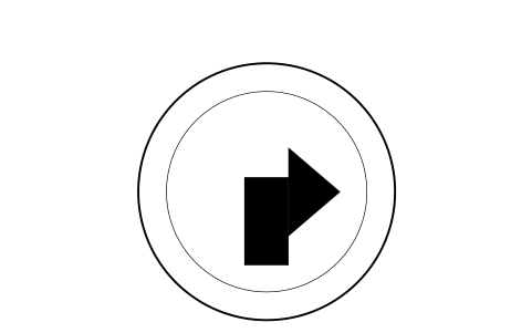 Preview of the No right turn sign symbol, block RDT_SIGN_NO_TURN