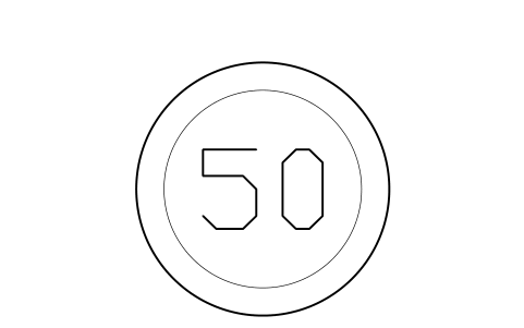Preview of the Speed limit sign symbol, block RDT_SIGN_SPEED