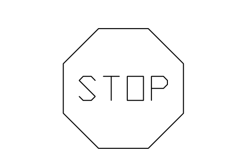Preview of the Stop sign symbol, block RDT_SIGN_STOP