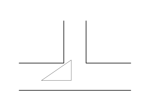 Preview of the Slip lane with island symbol, block RDT_SLIP_LANE