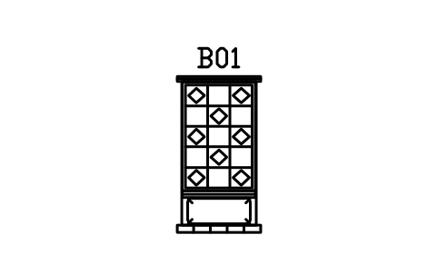 Preview of the Bed, plank, 1000 x 2000 symbol, block RUS_BED_1000