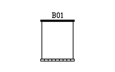Preview of the Bed, plank, 1600, no covers symbol, block RUS_BED_BARE_1600