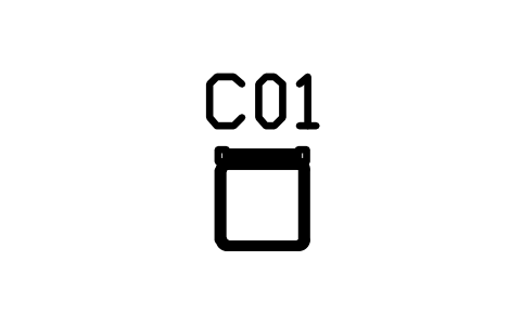 Preview of the Dining chair, cross back, padded seat symbol, block RUS_CHAIR_CROSSBACK