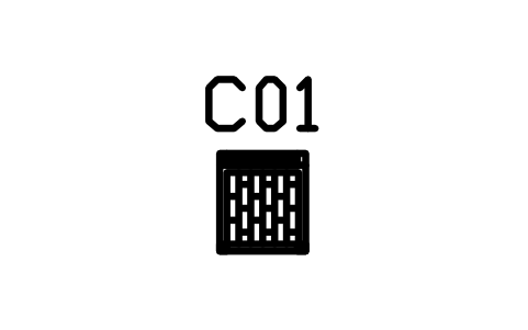 Preview of the Dining chair, four slat ladder back symbol, block RUS_CHAIR_LADDER_4