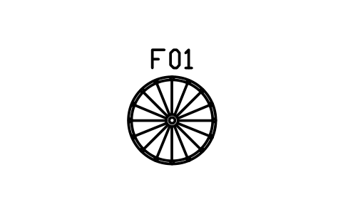 Preview of the Wagon wheel chandelier, 1200 symbol, block RUS_CHAND_WHEEL_1200