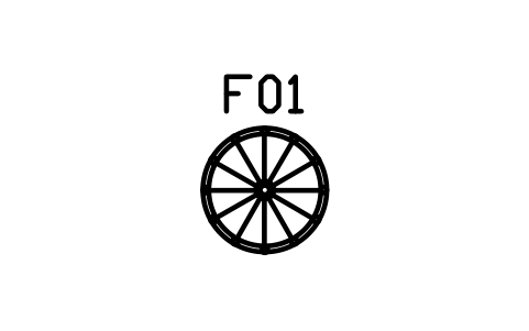 Preview of the Wagon wheel chandelier, 900 symbol, block RUS_CHAND_WHEEL_900