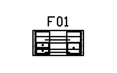 Preview of the Farm desk, two drawers, 1400 x 700 symbol, block RUS_DESK_1400