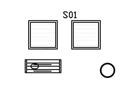 Preview of the Garden set, potting bench, raised beds symbol, block RUS_SET_GARDEN