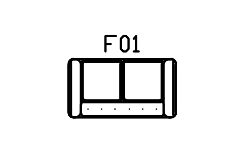 Preview of the Sofa, slipcovered, two seater symbol, block RUS_SOFA_2