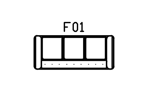 Preview of the Sofa, slipcovered, three seater symbol, block RUS_SOFA_3
