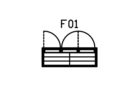 Preview of the Armoire, 1800 x 600 symbol, block RUS_WARDROBE_1800