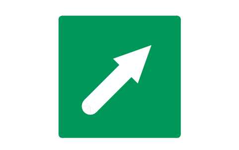 Preview of the Direction arrow, 45 deg symbol, block SGN_E_DIRECTION_ARROW_45_DEG
