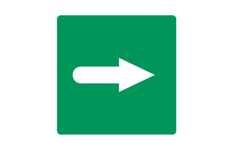Preview of the Direction arrow, 90 deg symbol, block SGN_E_DIRECTION_ARROW_90_DEG
