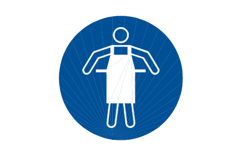 Preview of the M026 Use protective apron symbol, block SGN_M026_USE_PROTECTIVE_APRON