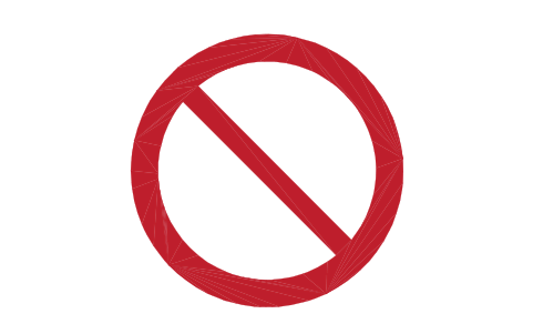Preview of the P001 General prohibition symbol, block SGN_P001_GENERAL_PROHIBITION