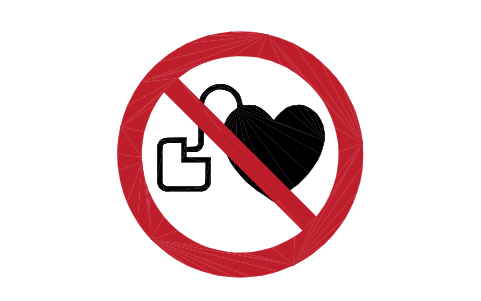 Preview of the P007 No cardiac implants symbol, block SGN_P007_NO_CARDIAC_IMPLANTS