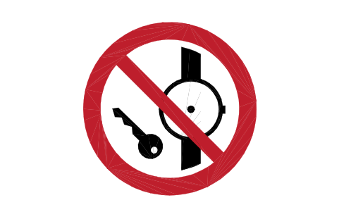 Preview of the P008 No metal articles, watches symbol, block SGN_P008_NO_METAL_ARTICLES_WATCHES