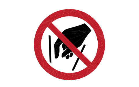 Preview of the P015 No reaching in symbol, block SGN_P015_NO_REACHING_IN