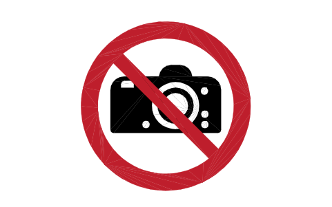 Preview of the P029 No photography symbol, block SGN_P029_NO_PHOTOGRAPHY