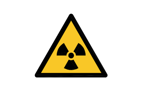 Preview of the W003 Radioactive material symbol, block SGN_W003_RADIOACTIVE_MATERIAL
